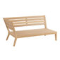 Valencia Lounge Chaise Longue with armrest right in the design "Stone/seams Stone"