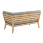 Valencia Lounge Chaise Longue with armrest left in the design "Stone/seams Stone"