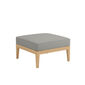 Valencia Lounge Footstool in the design "Stone/seams Stone"