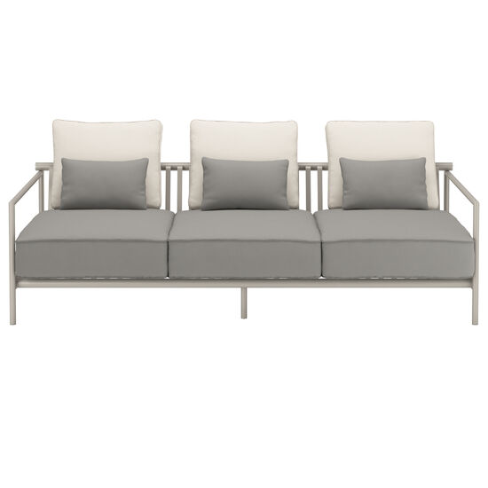 Loreto Three-Seater incl. cushions in the design "Stone/Linum"