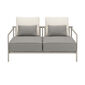 Loreto Two-Seater incl. cushions in the design "Stone/Linum"