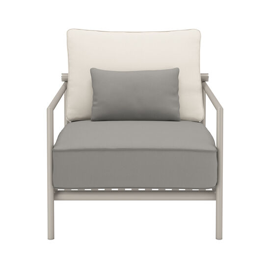 Loreto Armchair incl. cushions in the design "Stone/Linum"