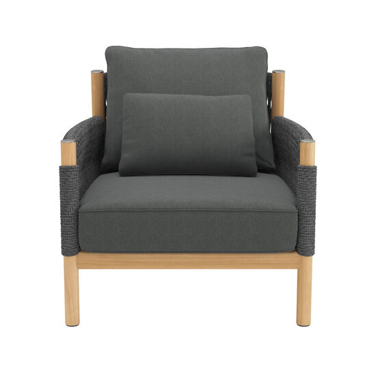 Cavo Armchair anthracite incl. cushion in the design "Anthracite"