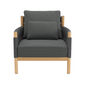 Cavo Armchair anthracite incl. cushion in the design "Anthracite"