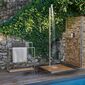 Garden Shower Stainless Steel with Teak Base Plate