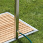 Garden Shower Stainless Steel with Teak Base Plate