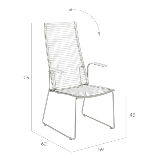 Pan Highback 75, White