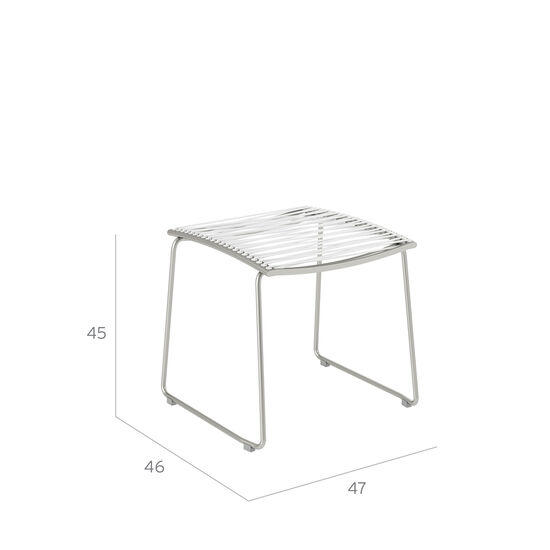 Pan Chair Footstool, White