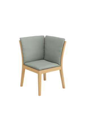 Cushion for Valencia Bench Element Corner Mineral/seams Mineral