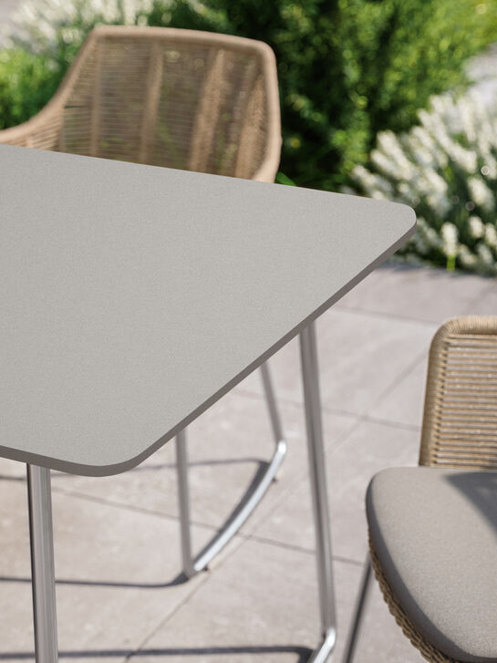 Amari Table Stainless Steel/HPL Shade