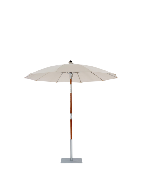 Tuscany Round Parasol 220 cm with wooden mast
