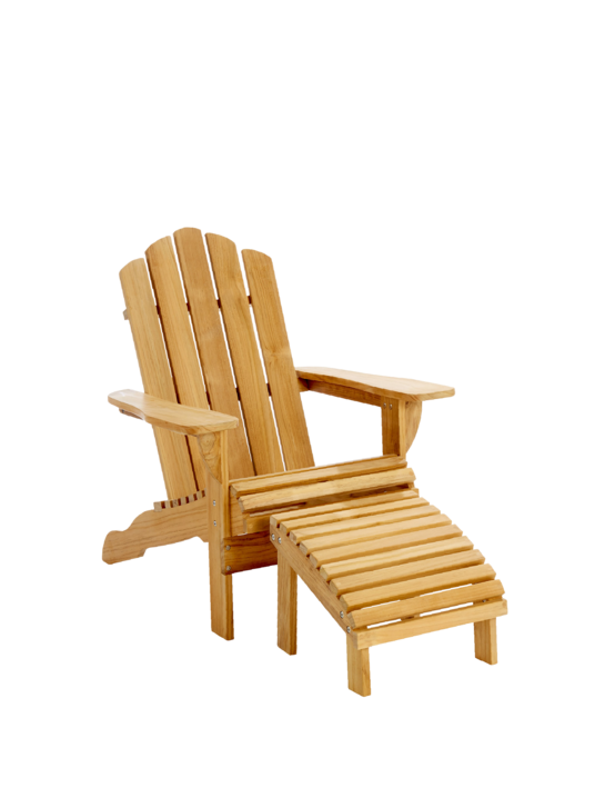 Adirondack Set Chair and Footstool