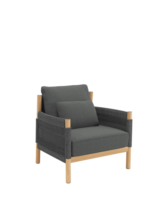 Cavo Armchair Anthracite incl. cushions Anthracite