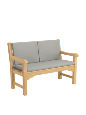 Back Cushion Set for Summerfield / Kensington Bench 120 / 125 Stone, Set of 2