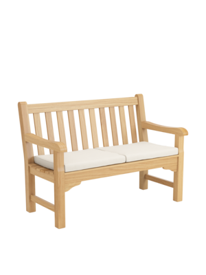 Seat Cushion set for Summerfield / Kensington Bench 120 Linum, Set of 2