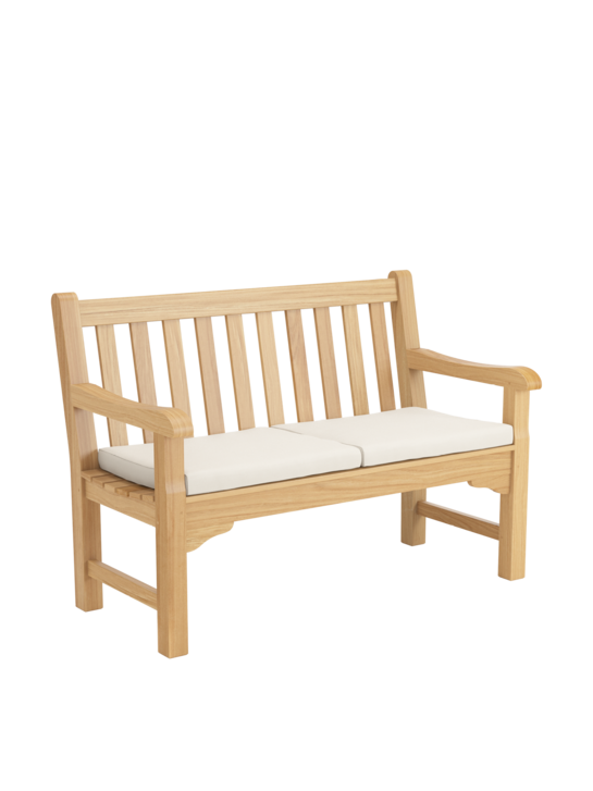 Seat Cushion set for Summerfield / Kensington Bench 120 Linum, Set of 2