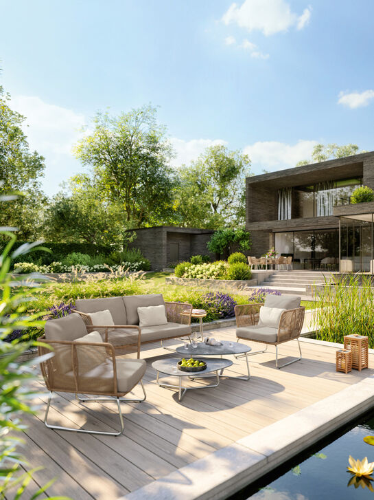 Amari Lounge Table Set Ceramic