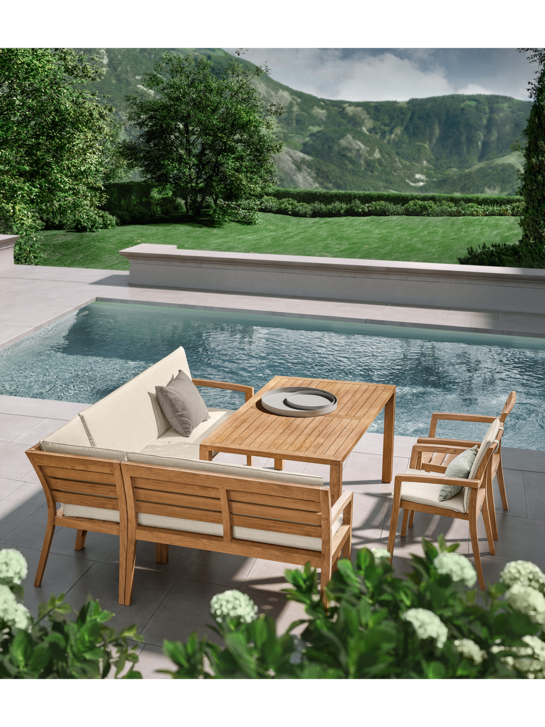 Valencia Bench Element with armrest left 120