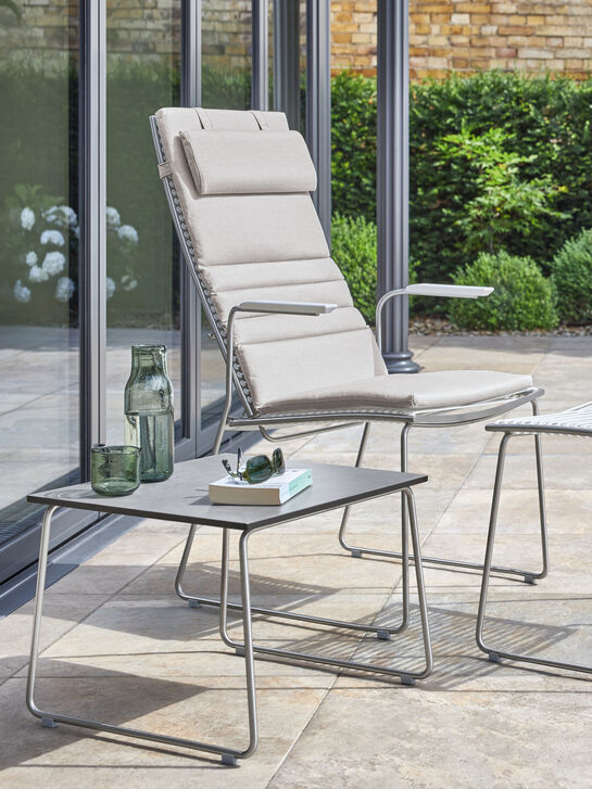 Pan Side Table Stainless Steel/HPL Shade