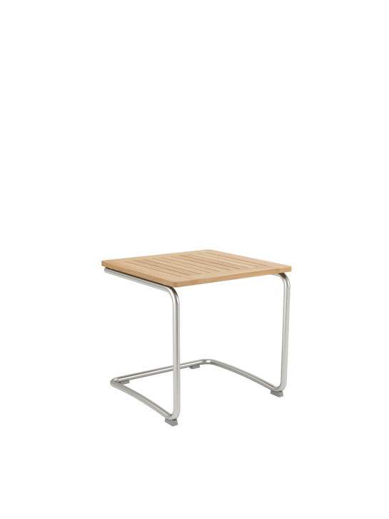 Bolero Side Table Stainless Steel/Teak