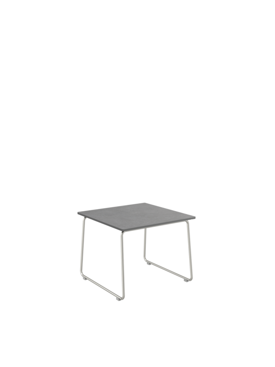 Pan Side Table Stainless Steel/HPL Shade