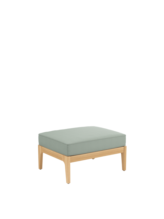 Newhaven Footstool incl. cushion Mineral/seams Mineral