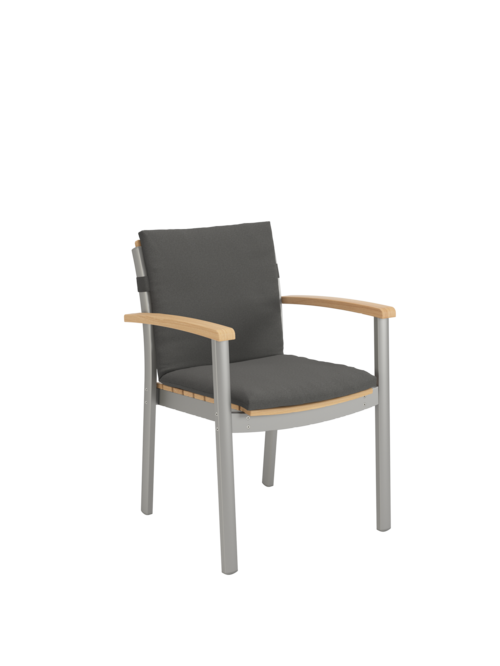 Cushion for Monterey Silk Armchair Anthracite