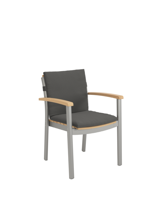 Cushion for Monterey Silk Armchair Anthracite