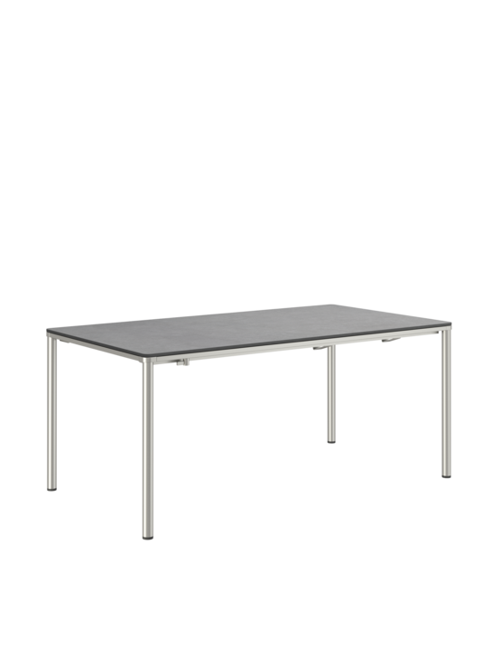 Portland Extending Table Stainless Steel/HPL Shade