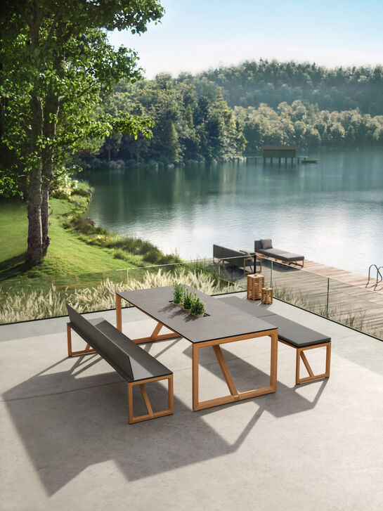 Trey Table Teak/HPL Shade