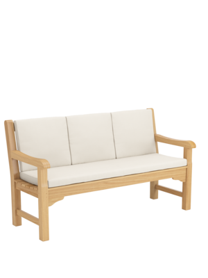 Back Cushion Set for Summerfield / Kensington Bench 150 Linum, Set of 3