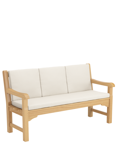 Back Cushion Set for Summerfield / Kensington Bench 150 Linum, Set of 3