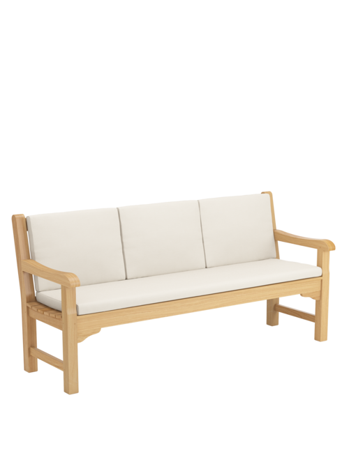 Back Cushion Set for Summerfield / Kensington Bench 180 Linum, Set of 3