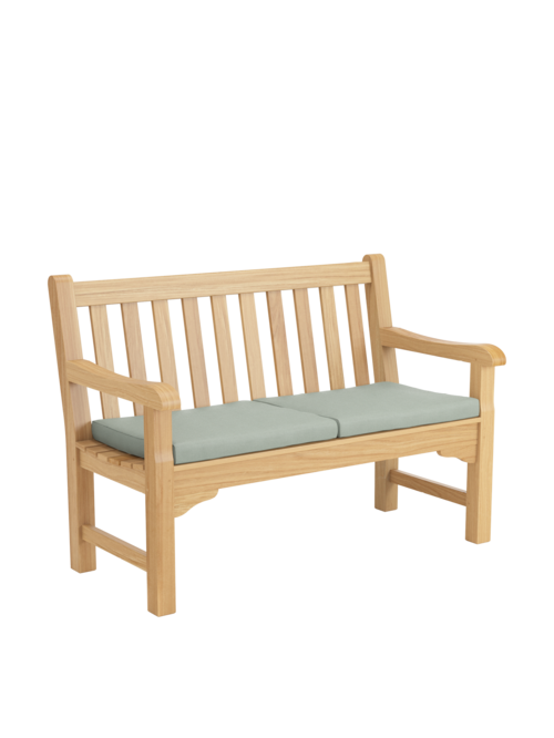 Seat Cushion Set for Summerfield / Kensington Bench 120 design Mineral, Set of 2