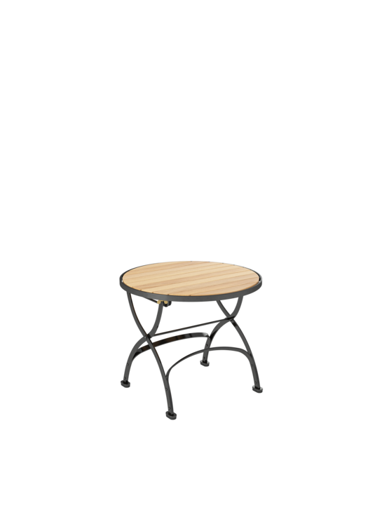Fontenay Side Table Teak round, foldable