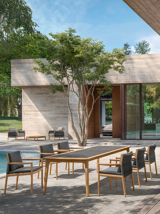 Preston Table Teak/Ceramic