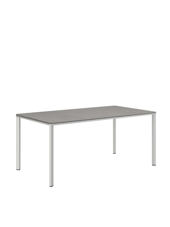Portland Table Anodised Aluminium/HPL Shade
