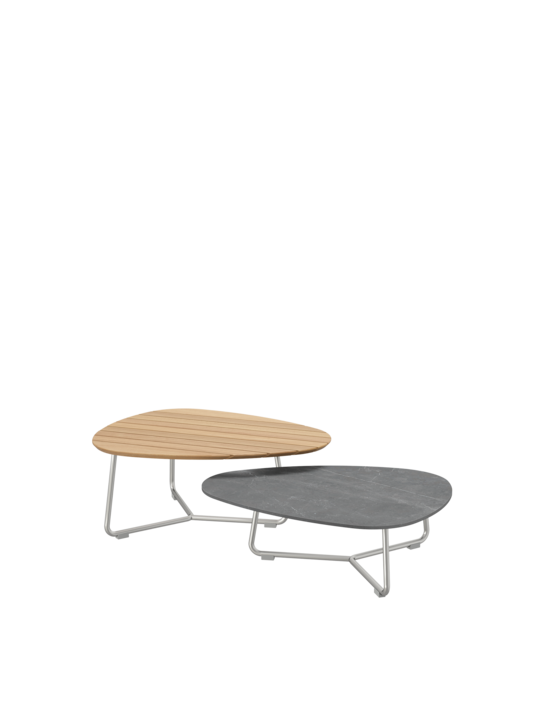 Amari Lounge Table Set Teak/Ceramic