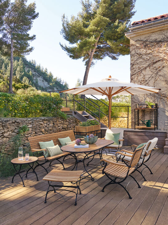 Fontenay Low Dining Footstool Teak