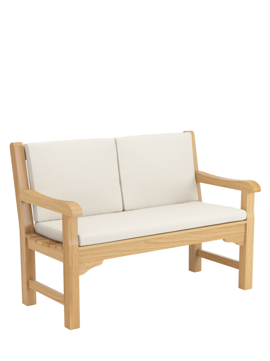 Back Cushion Set for Summerfield / Kensington Bench 120 Linum, Set of 2