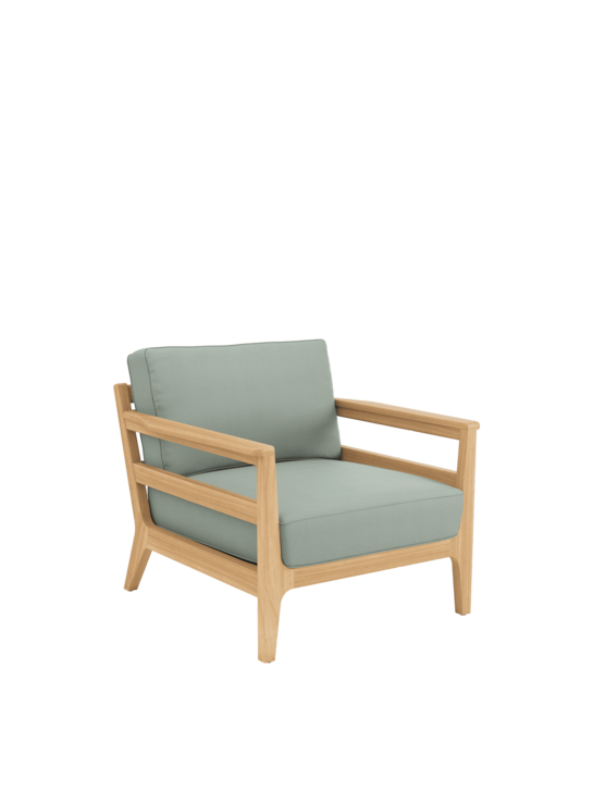 Newhaven Armchair incl. cushions Mineral/seams Mineral