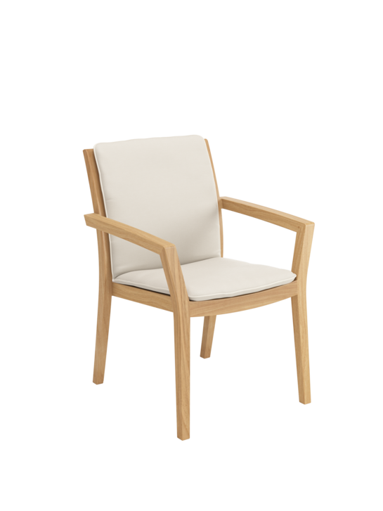 Cushion for Valencia Armchair Linum piped