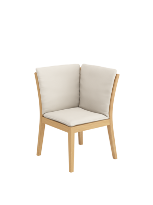 Cushion for Valencia Bench Element Corner Linum/seams Linum