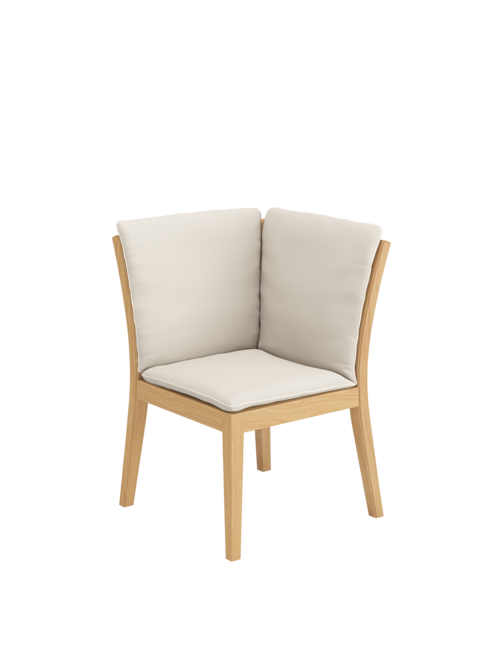 Cushion for Valencia Bench Element Corner Linum/seams Linum