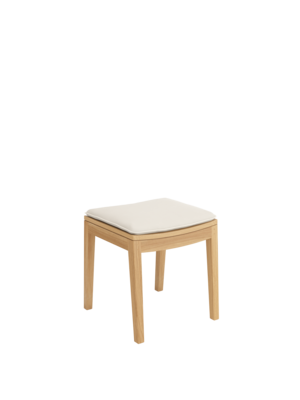 Seat Cushion for Valencia Footstool Linum piped