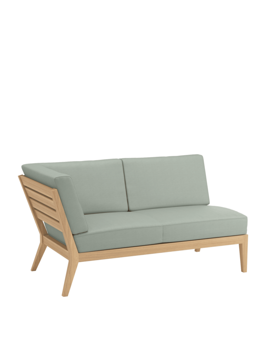 Valencia Lounge Chaise Longue with armrest right Mineral/seams Mineral